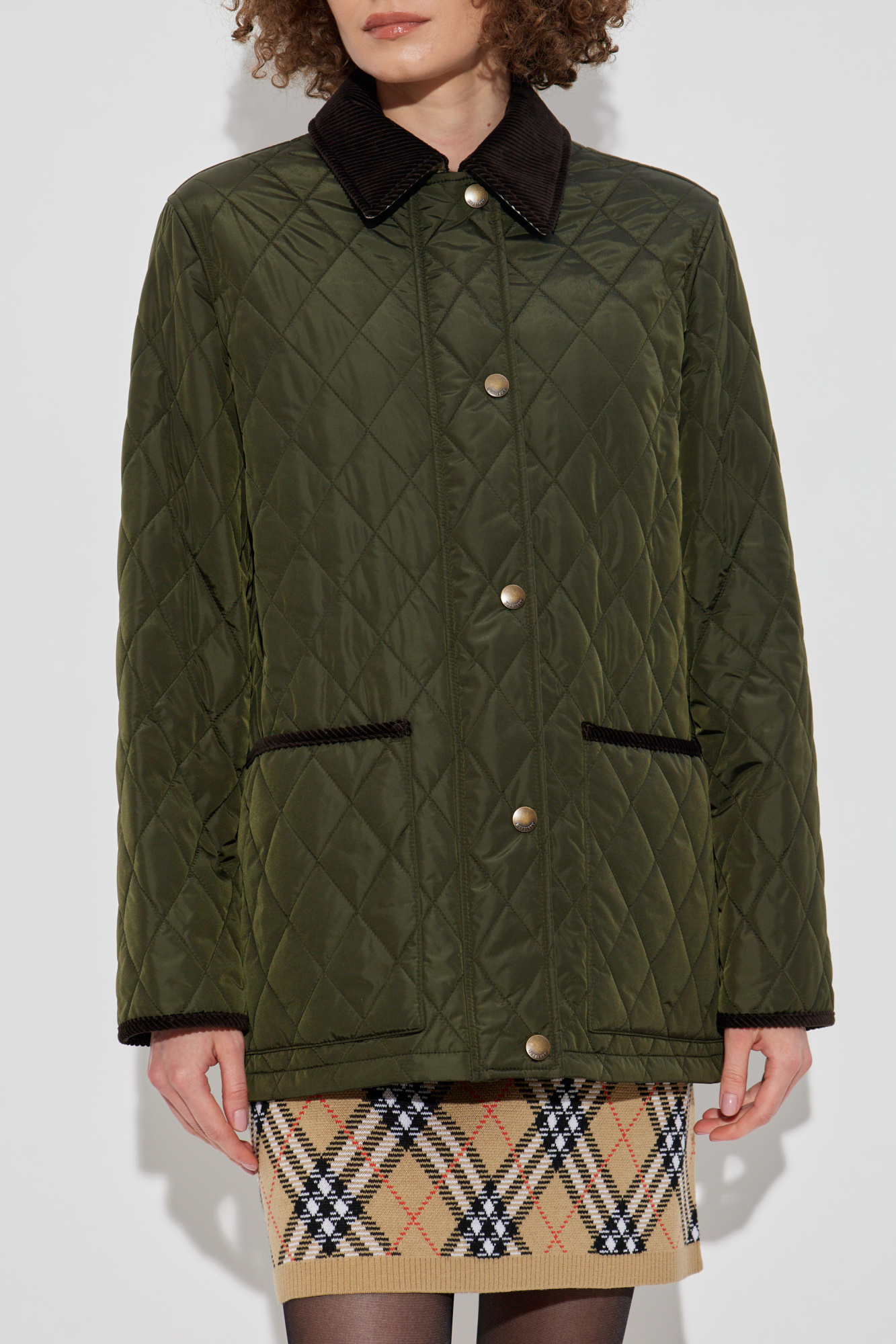 Green Quilted jacket 